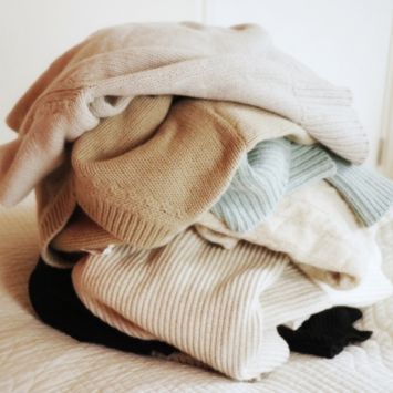 北海道秋の服装 厚手ニット