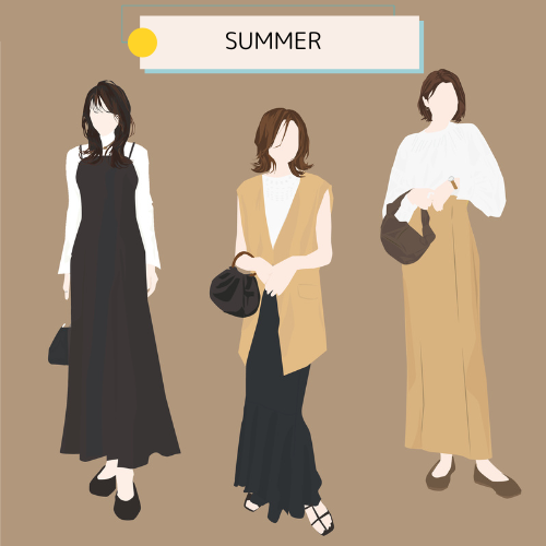 夏の舞台観劇ファッション
