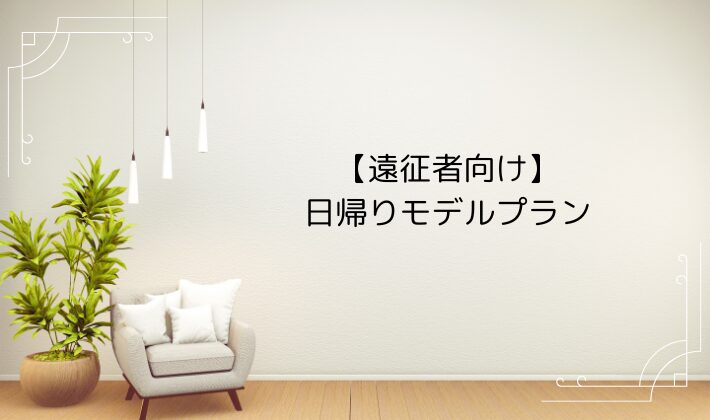 【遠征者向け】日帰りモデルプラン(終演後は要注意!)