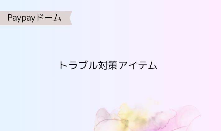 6. あると安心!トラブル対策アイテム